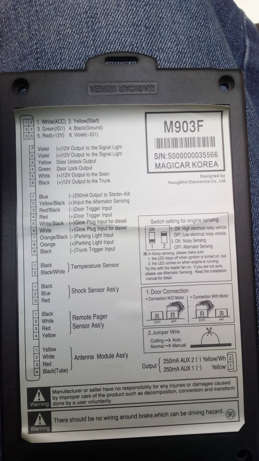 Magicar m903 коробка