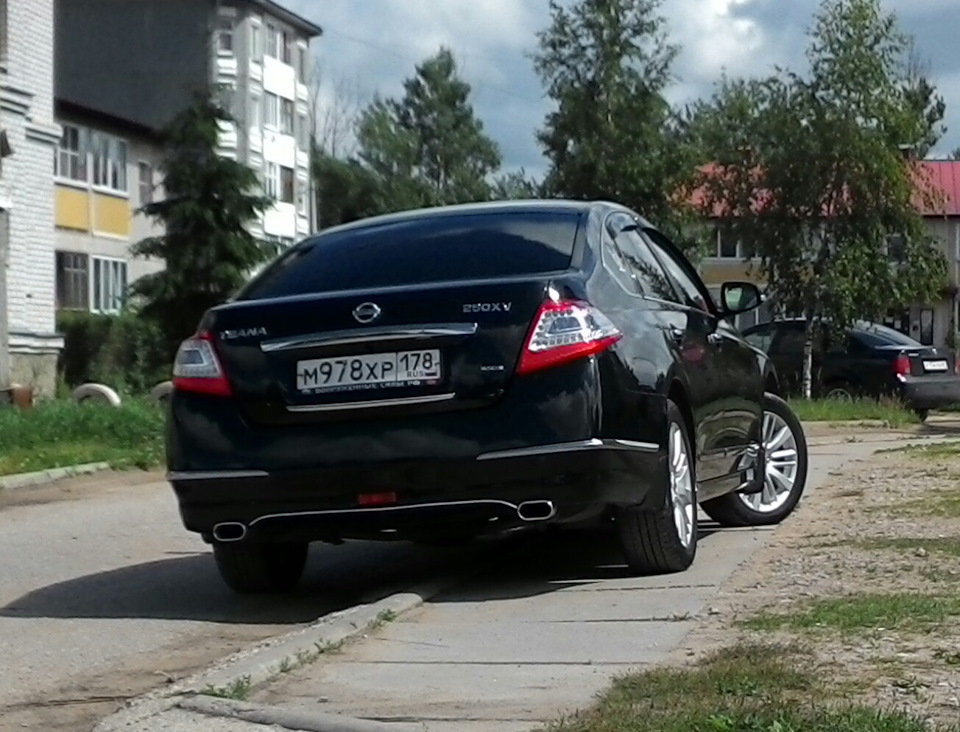 Насадки на глушитель — Nissan Teana (J32), 2,5 л, 2011 года ...