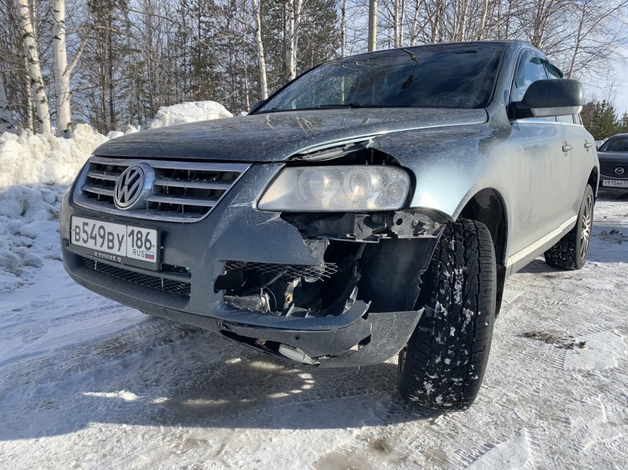 Отказ в постановке на учет (разбитый бампер) — Volkswagen Touareg (1G), 3,2  л, 2003 года | техосмотр | DRIVE2