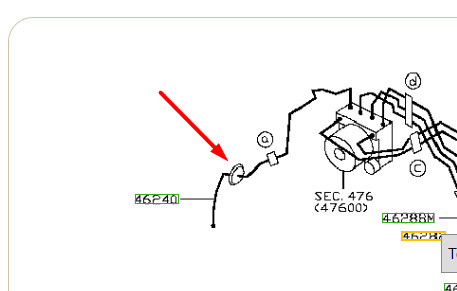 Помогите найти каталожный номер резинки тормозного шланга — Nissan ...