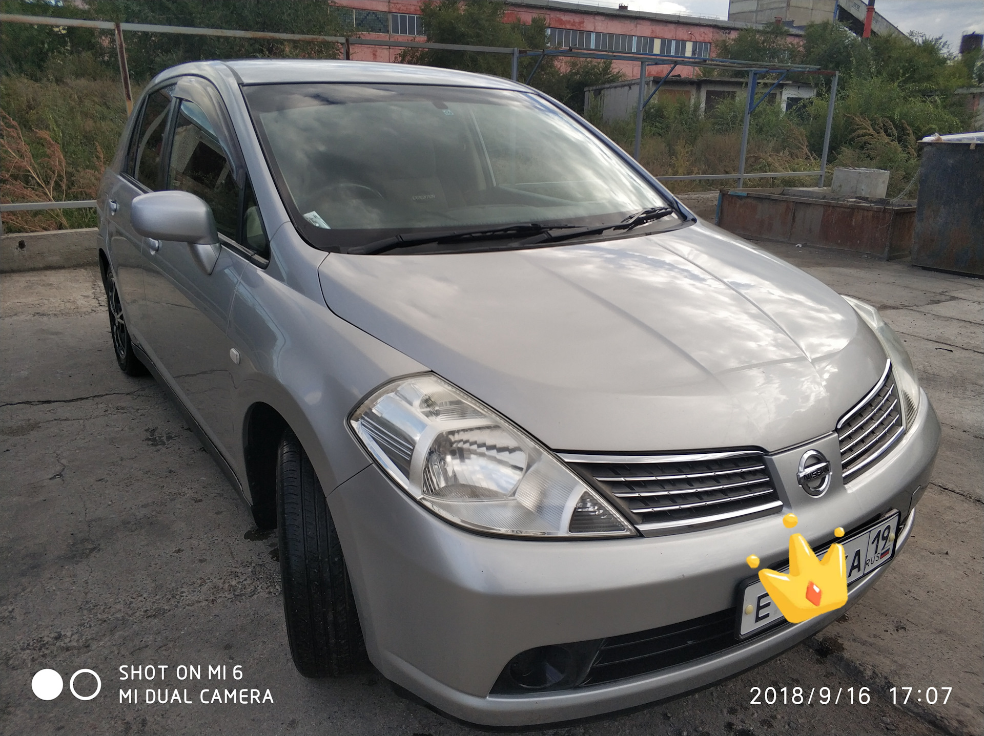 Решетка радиатора. — Nissan Tiida (1G), 1,6 л, 2008 года | тюнинг | DRIVE2