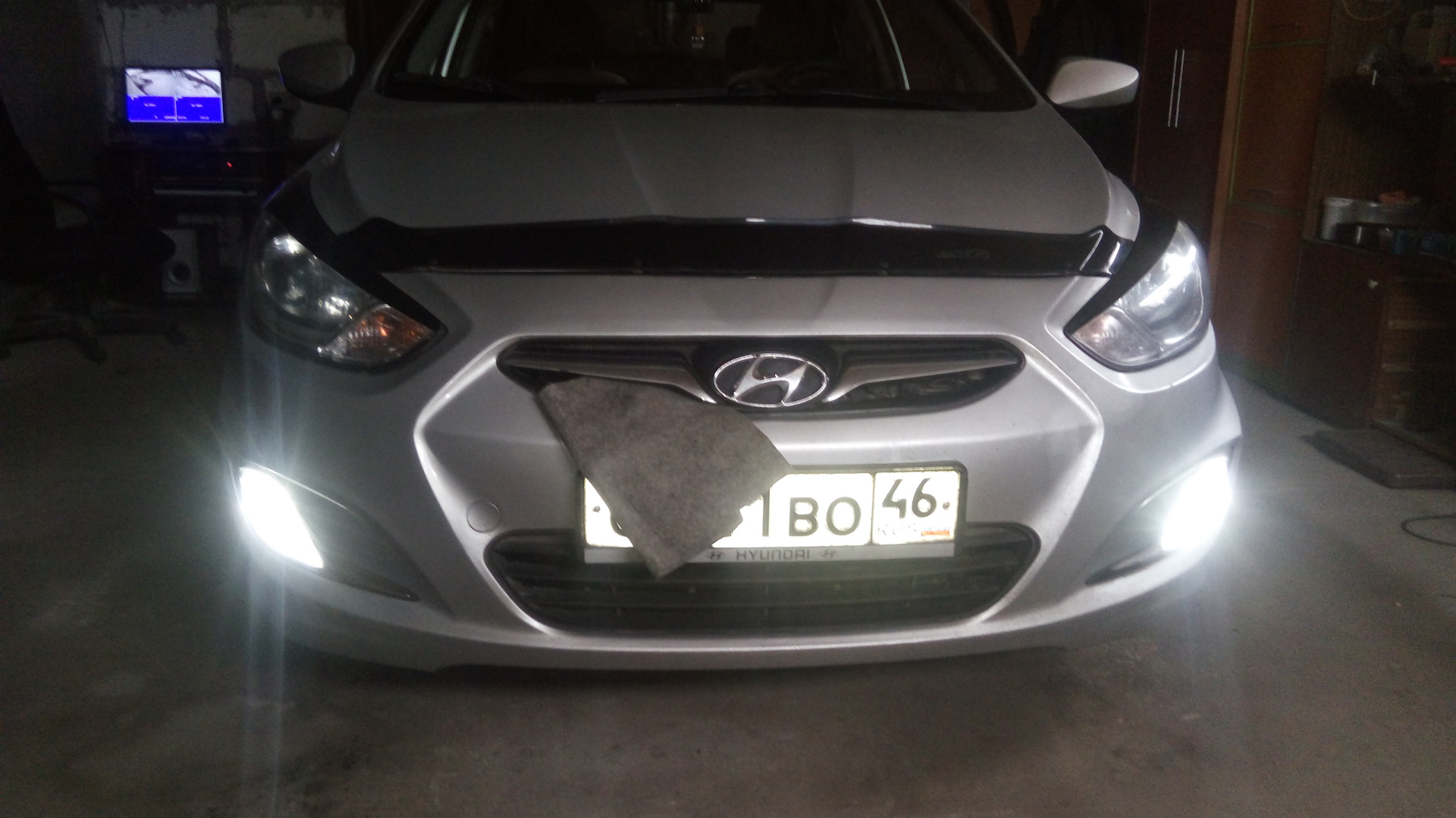 Ближний свет hyundai solaris