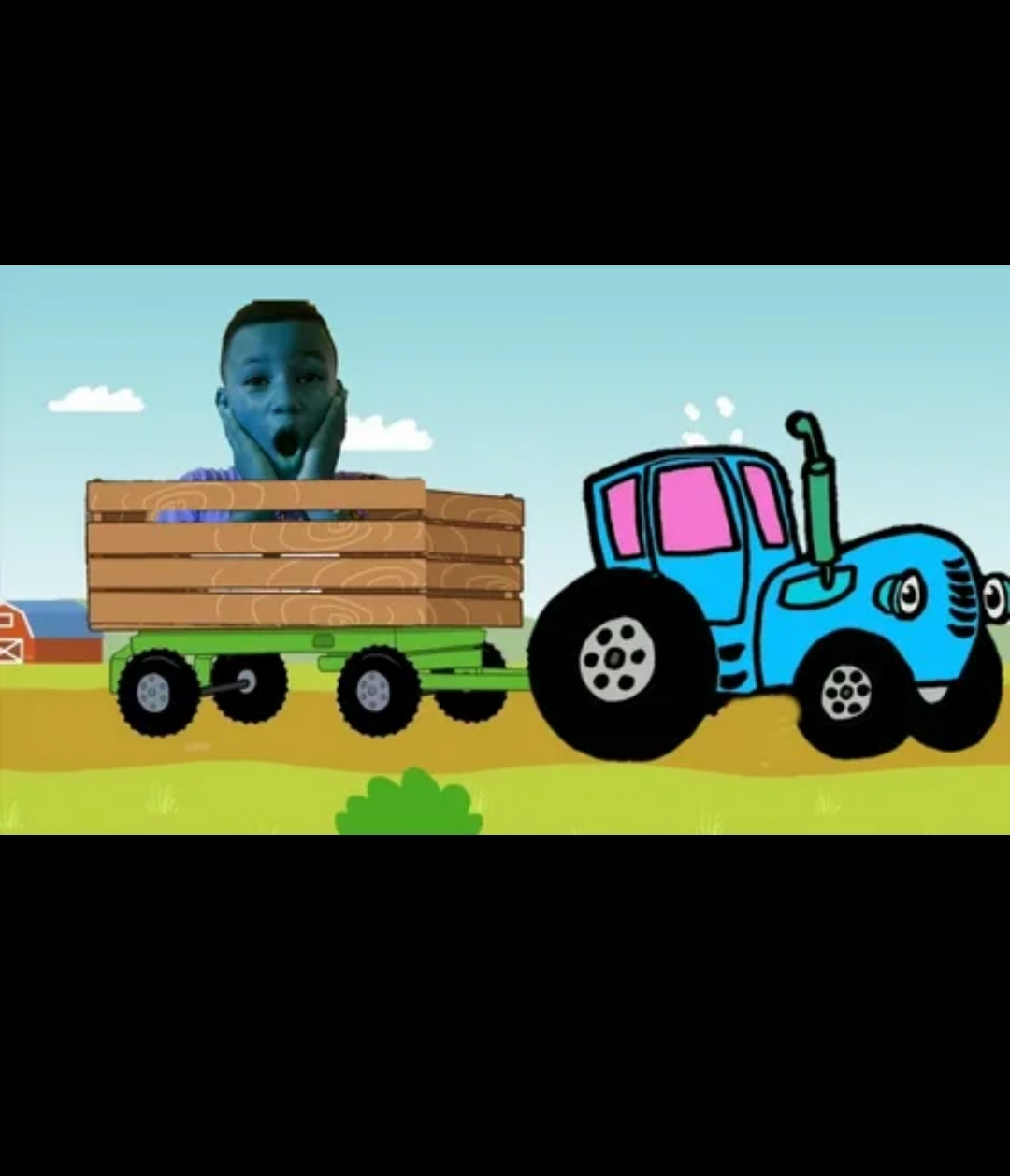 По полям по полям Синий трактор едет к нам shorts YouTube