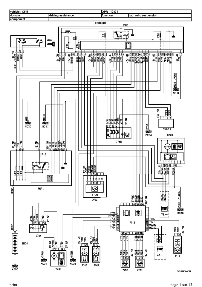 Электрическая схема ситроен с4 b7