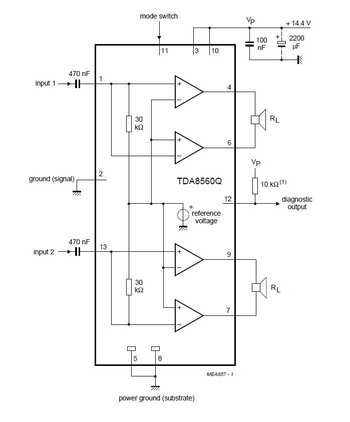 Tda6107 схема включения