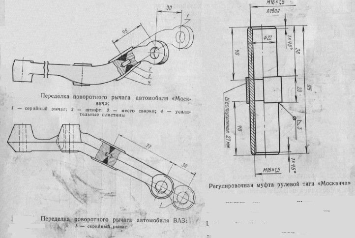 Схема рулевых тяг ваз 2107