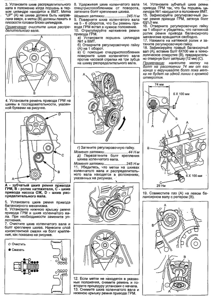 Схема грм f20b