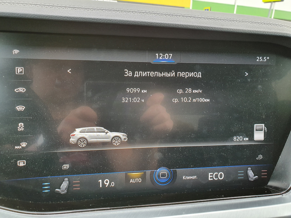 Расход топлива — личный рекорд! VW Touareg III 2021 3.0 TDI ...