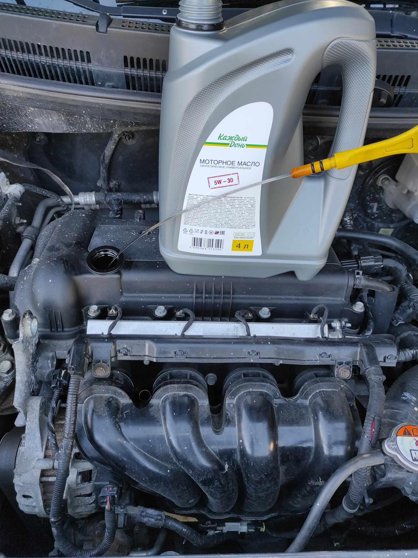Российское масло 5W30 SL/SN в KIA и HYUNDAI. Лукойл, Роснефть ...