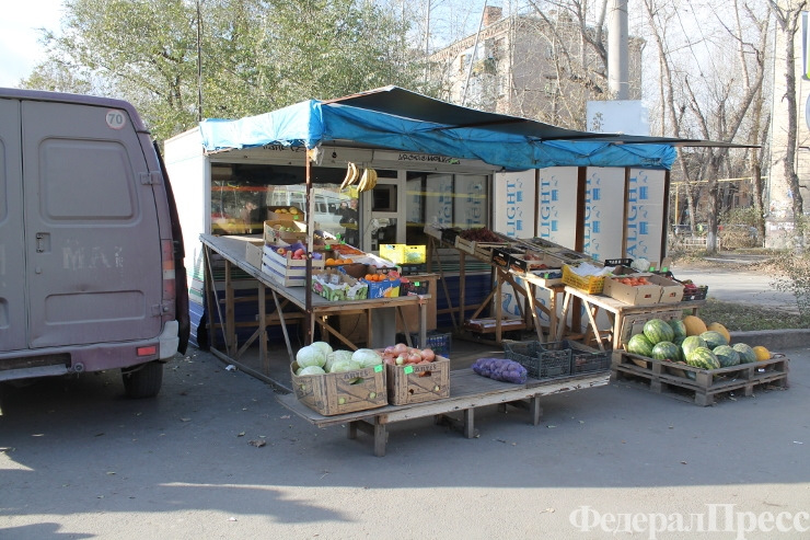 Как убрать овощную палатку