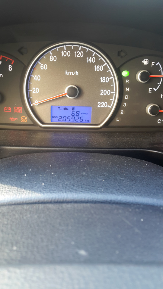 Расход топлива. — Hyundai Elantra (4G), 1,6 л, 2007 года | наблюдение ...