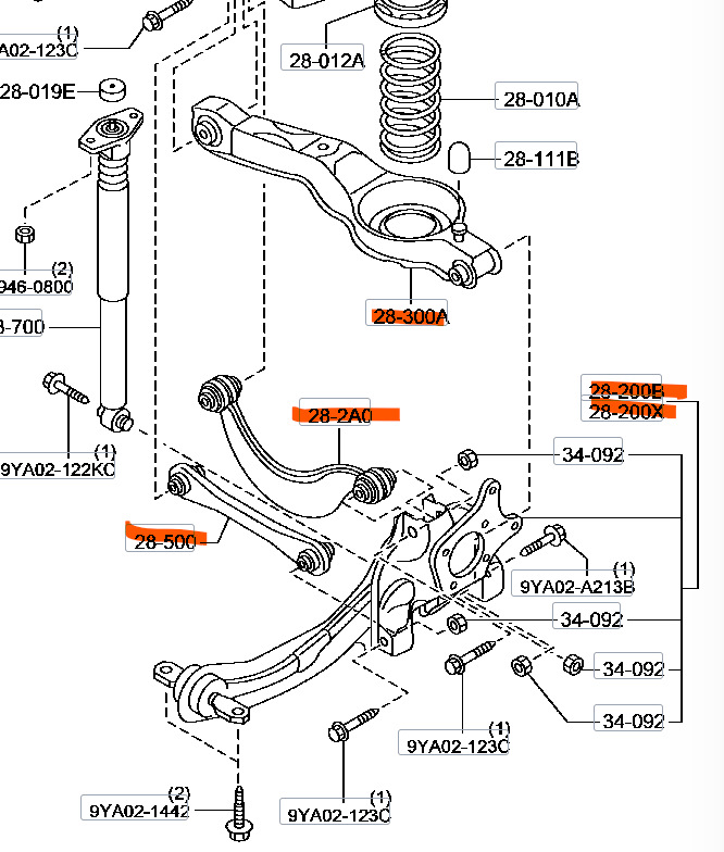Сайлентблок mazda 3 bl — Mazda 3 (2G) BL, 1,6 л, 2011 года | другое ...