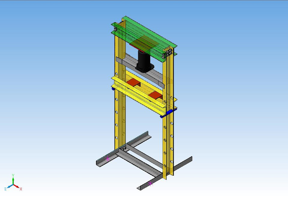 Пресс рама. Рама для пресса гидравлического. Пресс гидравлический из швеллеров и уголков. Гидравлический пресс рама грузовика. Сделать раму для пресса из трубы.