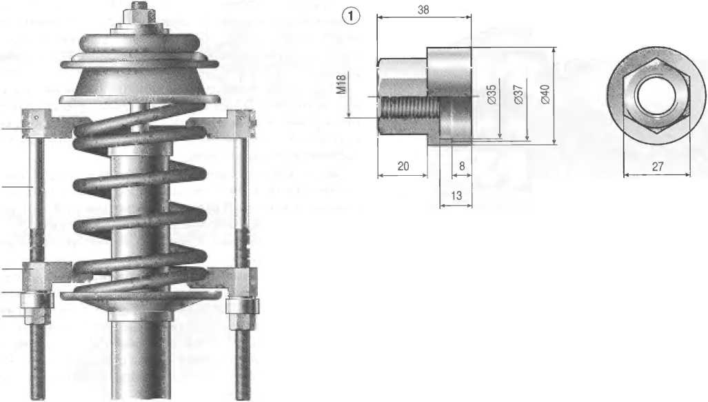 Съемник пружин амортизаторов своими руками чертежи и размеры