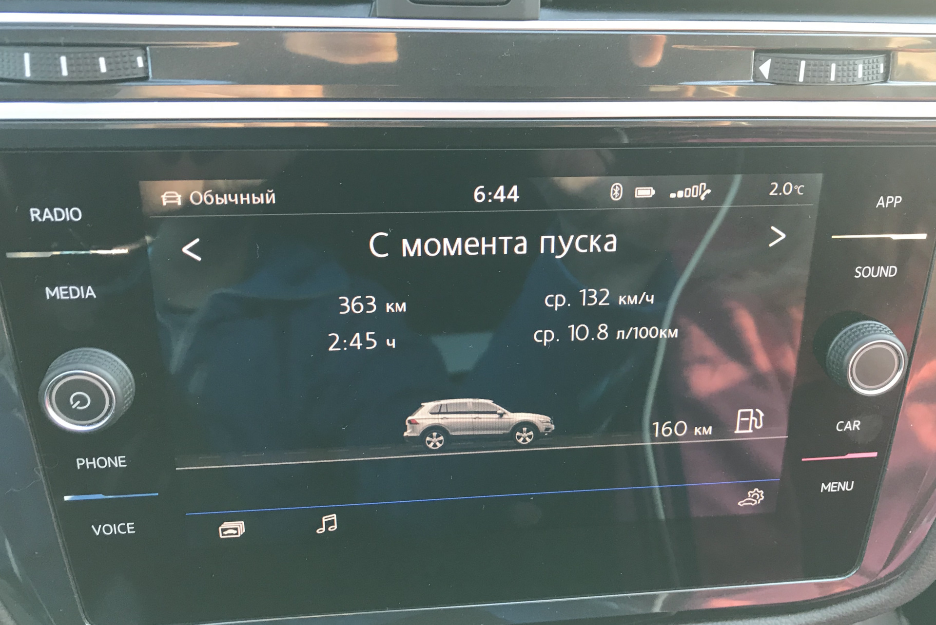 Не много про расход топлива ⛽ — Volkswagen Tiguan (2G), 2 л, 2018 года ...