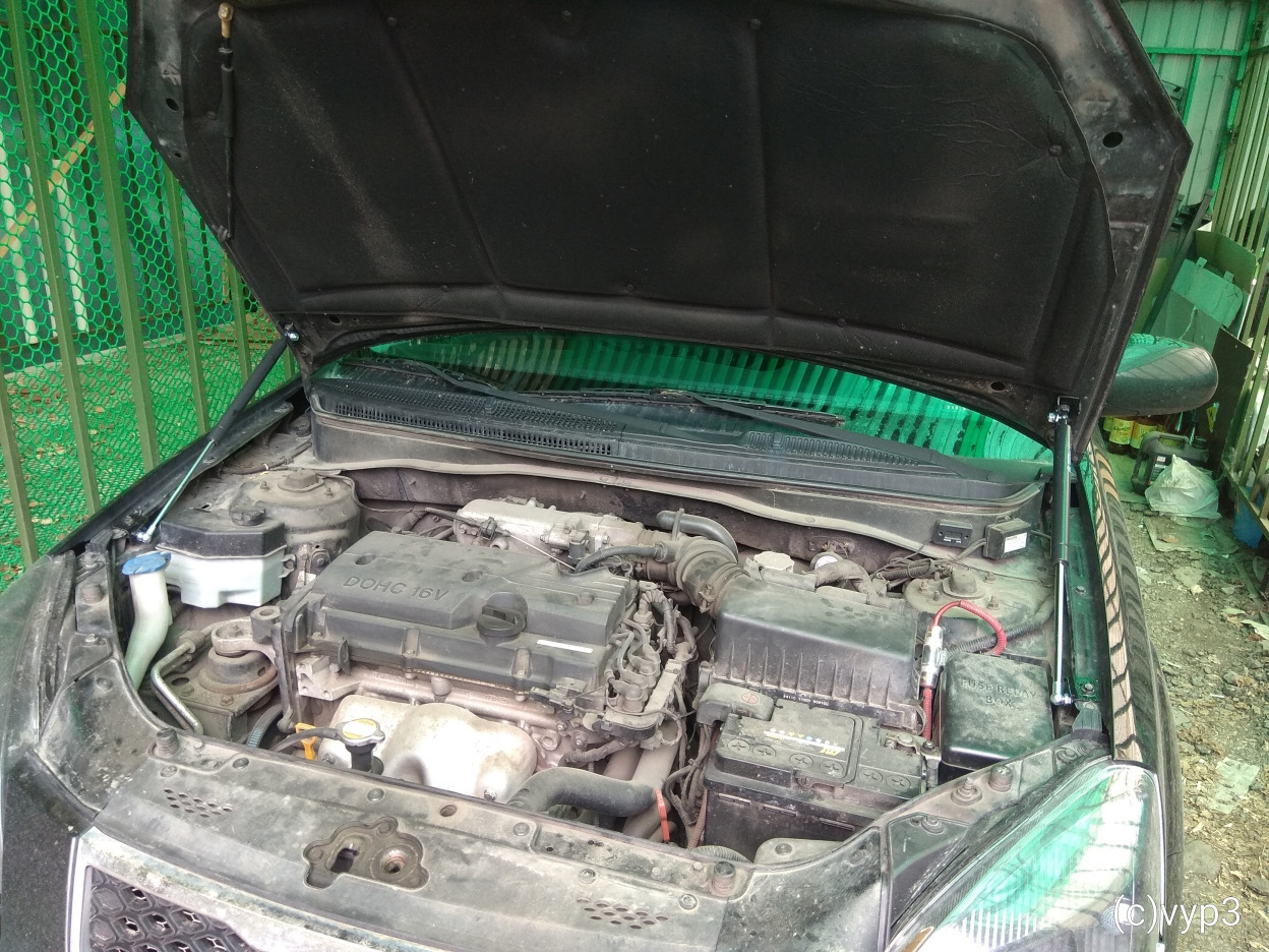 Газлифты — KIA Rio (2G), 1,4 л, 2011 года | аксессуары | DRIVE2