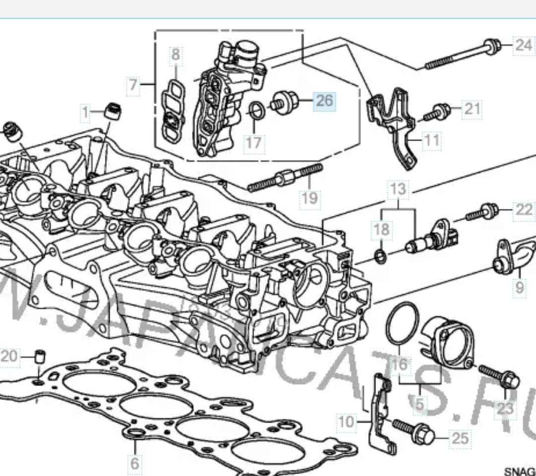Замена прокладки втек, клапан PCV, масла — Honda Civic 4D (8G), 1,8 л ...