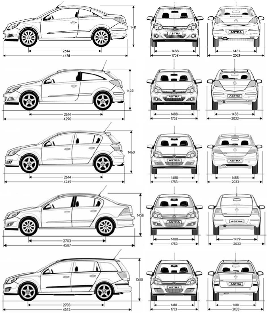 Opel astra h седан характеристики