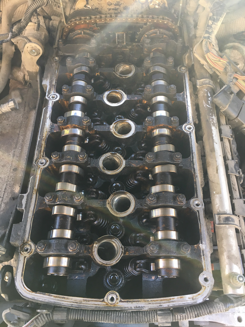 Как помыть двигло не разбирая и не убить — Volkswagen Touareg (1G), 3,2 ...