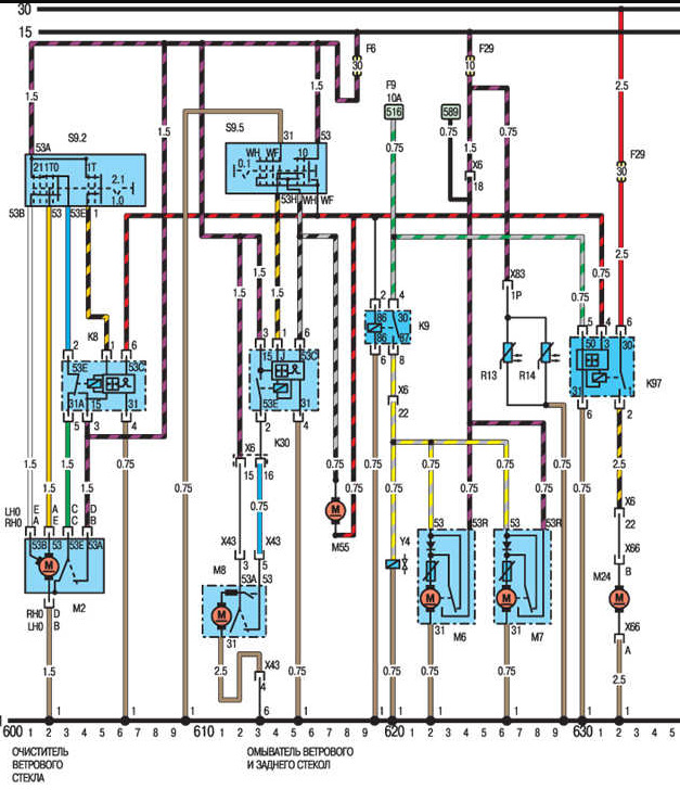 Электрические схемы опель кадетт