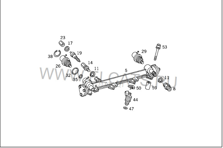 ГАСИТЕЛЬ ПУЛЬСАЦИЙ ДАВЛЕНИЯ ТОПЛИВА — Mercedes-Benz E-class (W124), 2 л ...