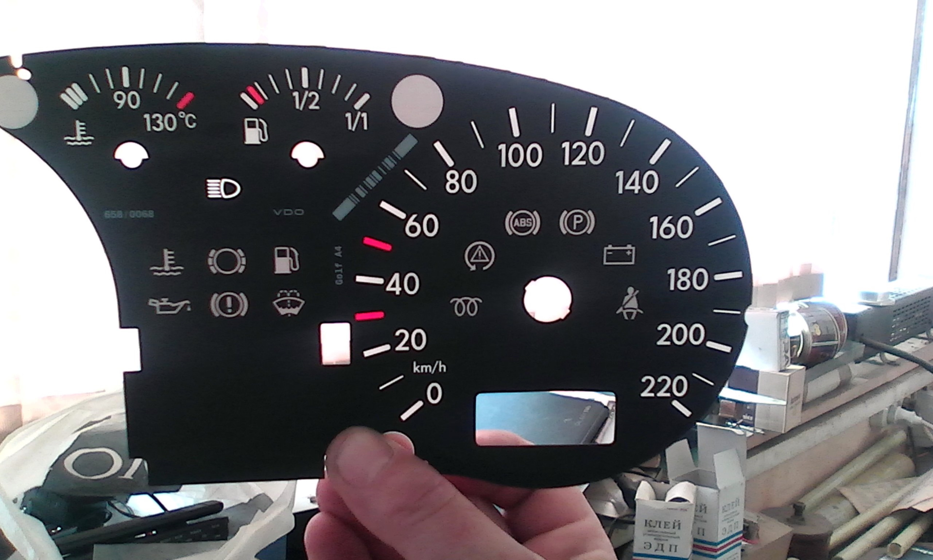 Новая панель приборов — Volkswagen Transporter T4, 2,4 л, 1996 года ...