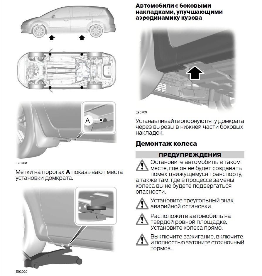 Вопрос: Куда домкрат подставлять? — Ford Galaxy (Mk III), 2 л, 2012 года |  другое | DRIVE2