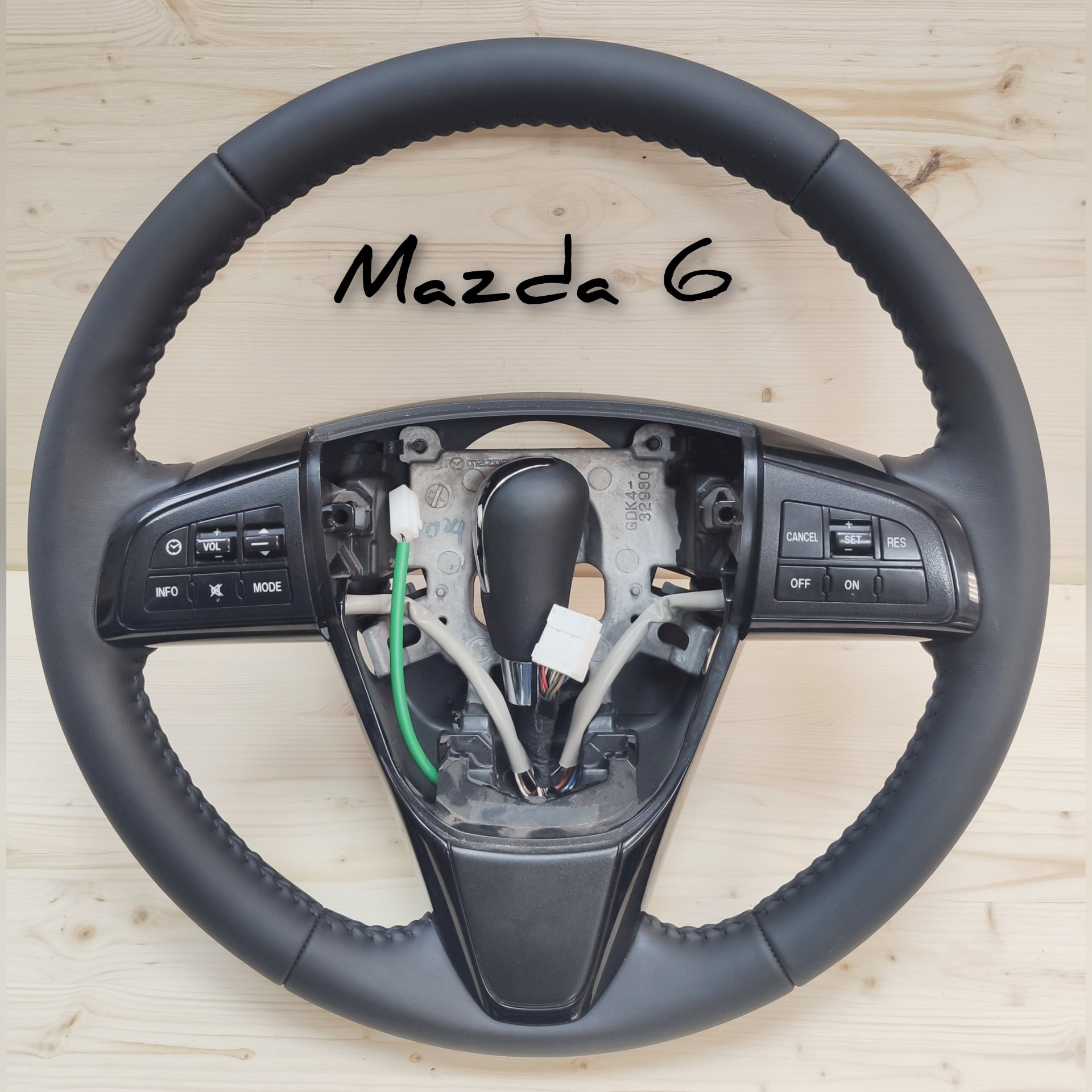 Оплётка руля Мазда 6GH (2 поколение) 2007г. — Mazda 6 (2G) GH, 2 л ...