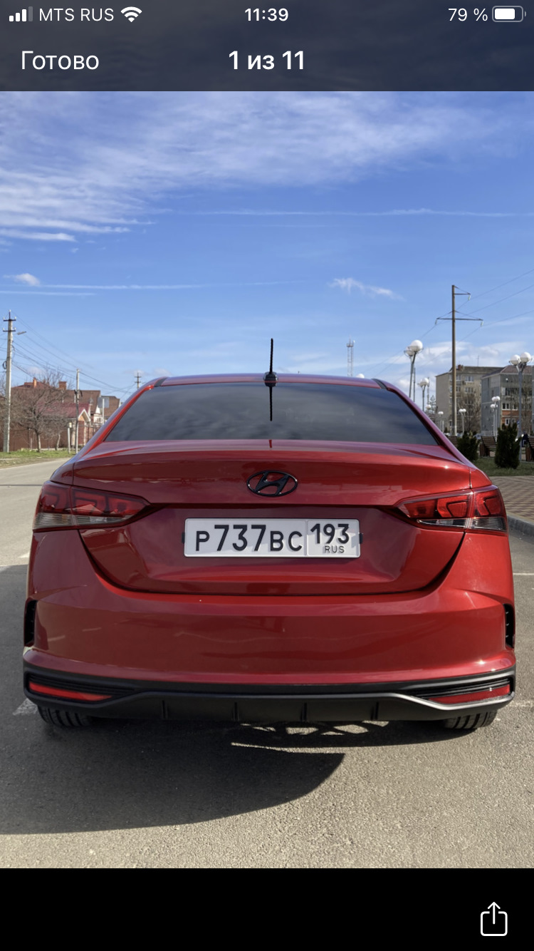 Шильдик 1.6 на багажник :) — Hyundai Solaris (2G), 1,6 л, 2021 года |  стайлинг | DRIVE2