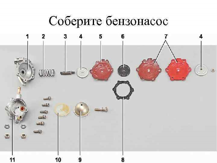 Схема сборки топливного насоса