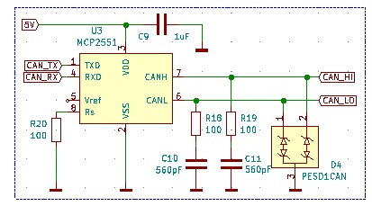 Mcp2551 схема включения