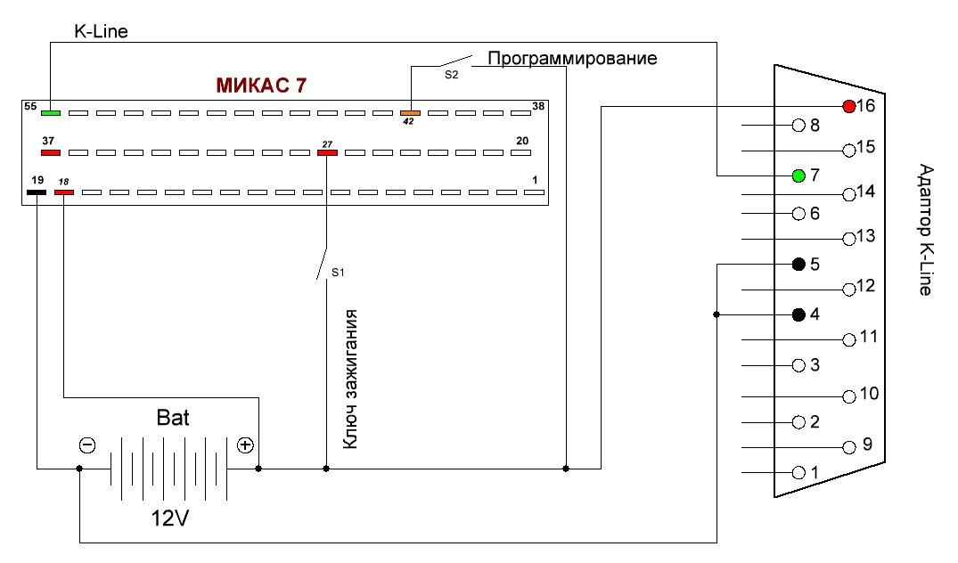 Эбу не выходит на связь в режиме программирования