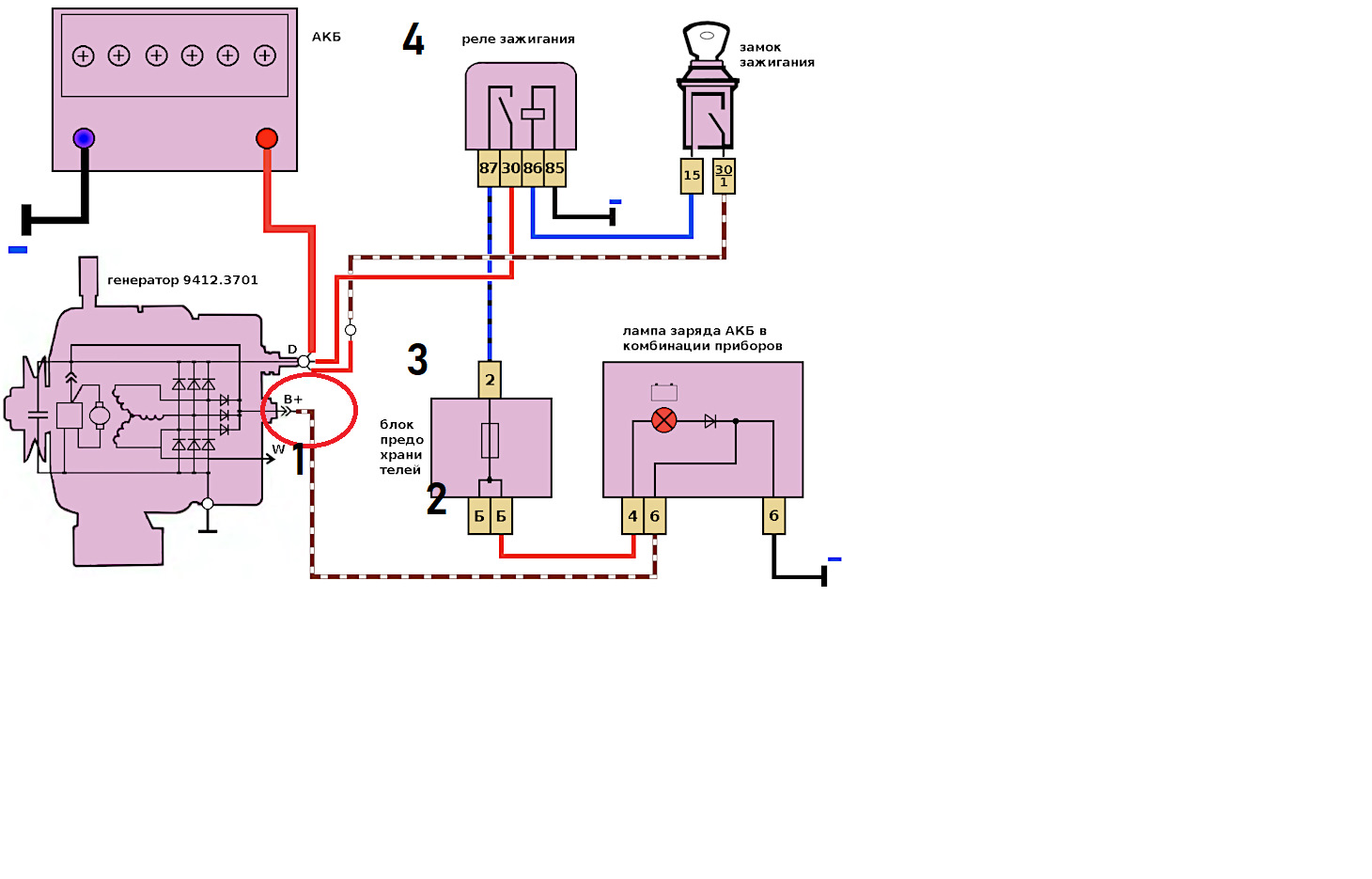 Не горит лампа. Нет возбуждения на генератор! — Lada 4x4 3D, 1,7 л ...