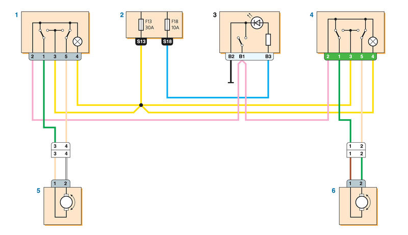 Рено логан 1 подключение стеклоподъемников 