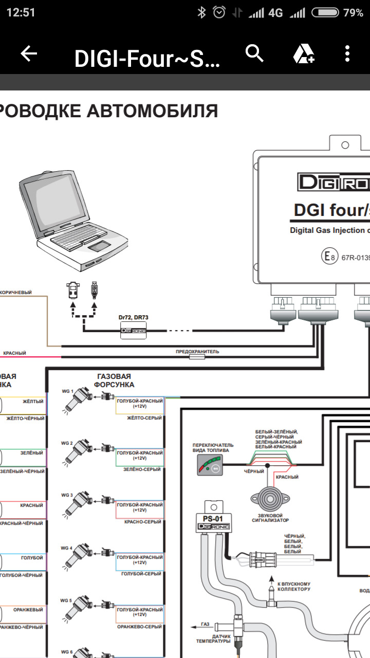 Dgi four maxi схема подключения