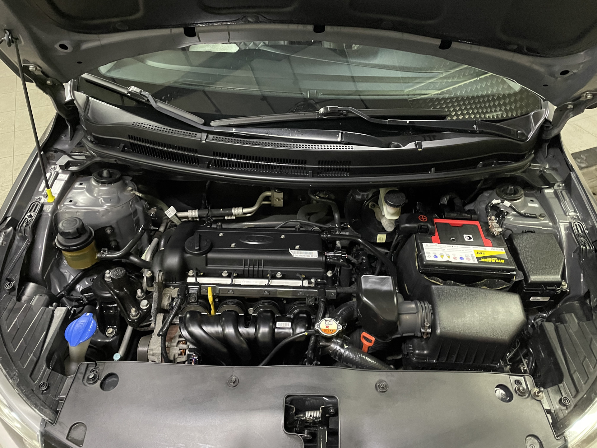 Мойка под капотом💦 — KIA Rio (3G), 1,6 л, 2013 года | мойка | DRIVE2