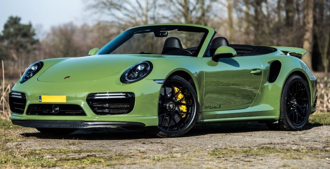 Olive Green Porsche