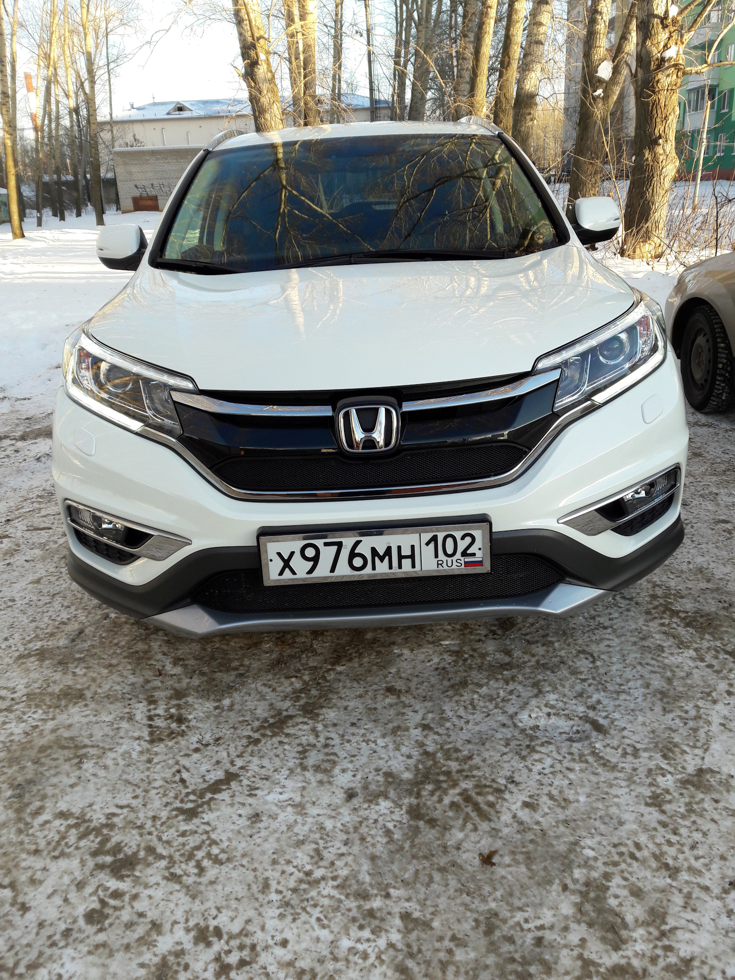 сетка в бампер — Honda CR-V (RM), 2 л, 2015 года | тюнинг | DRIVE2