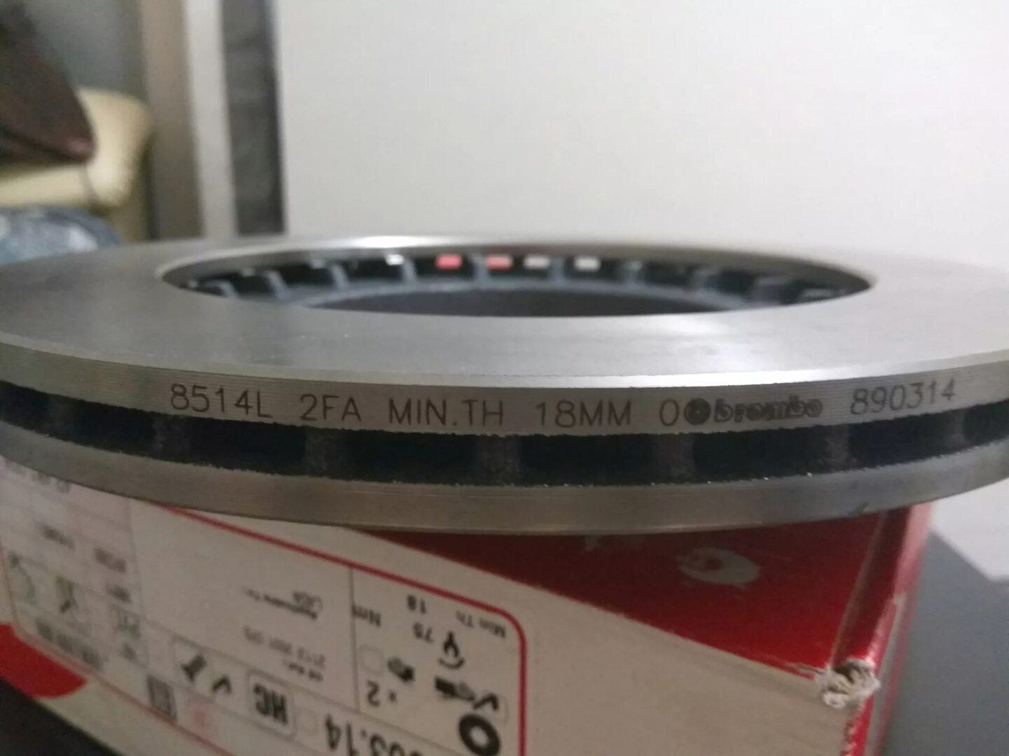 Trw диск тормозной df6200 где наносится маркировка Подделка? Или нет? Brembo 09.9619.10 - Citroen C4 (2G), 2011 года запчасти DRIVE