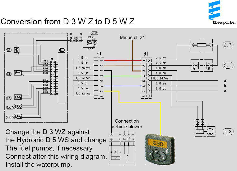 Hydronic 10 схема подключения