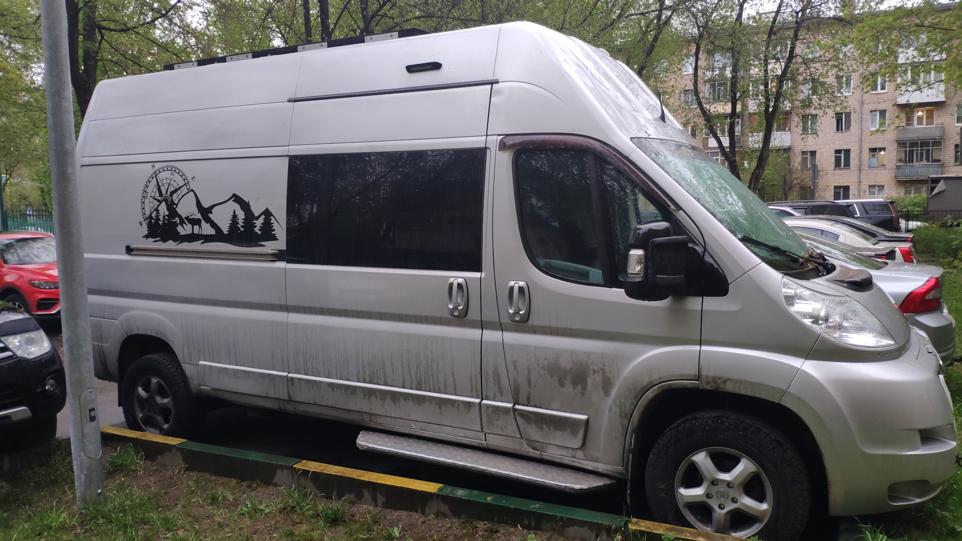 Боковая подножка — Peugeot Boxer (2G), 2,2 л, 2009 года | аксессуары ...