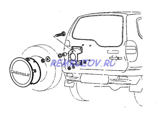 Крепление Запасного Колеса Нива Шевроле Купить