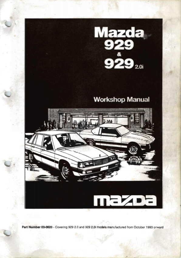 Нашел мануал для Мазда 929 — Mazda 929 II, 2 л, 1985 года | своими ...