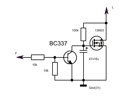 Bc337 схема включения