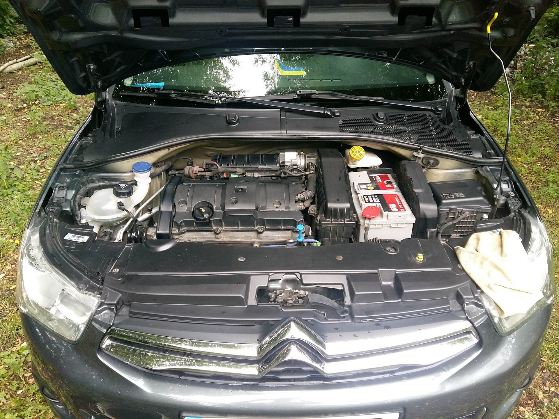 Дачный детейлинг или как помыть под капотом — Peugeot 301 (2012), 1,6 л ...