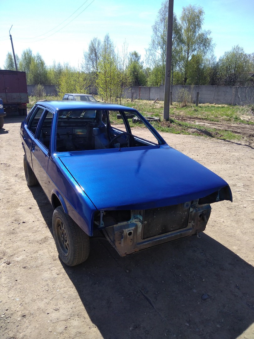 Покраска часть 6 — Lada 21099, 1,6 л, 1999 года | своими руками | DRIVE2