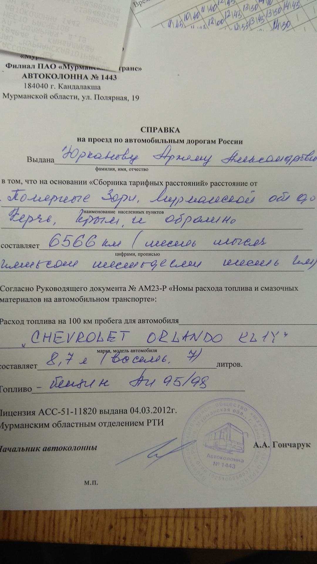 Нормы расхода топлива на Chevrolet Orlando — Chevrolet Orlando (1G), 1 ...