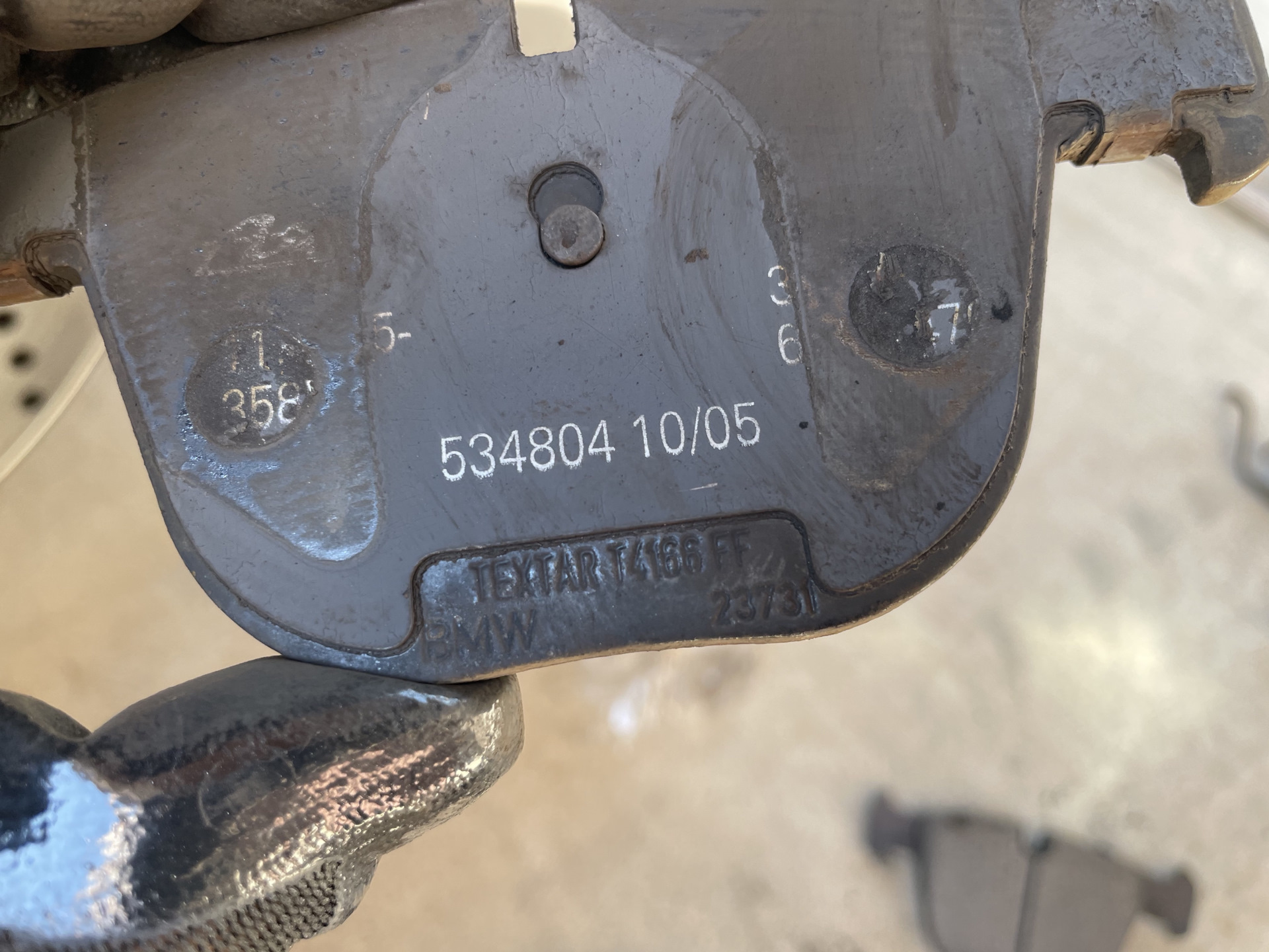 Вопрос по колодкам ATE или Textar? — BMW 5 series (F10), 3,5 л, 2014 ...