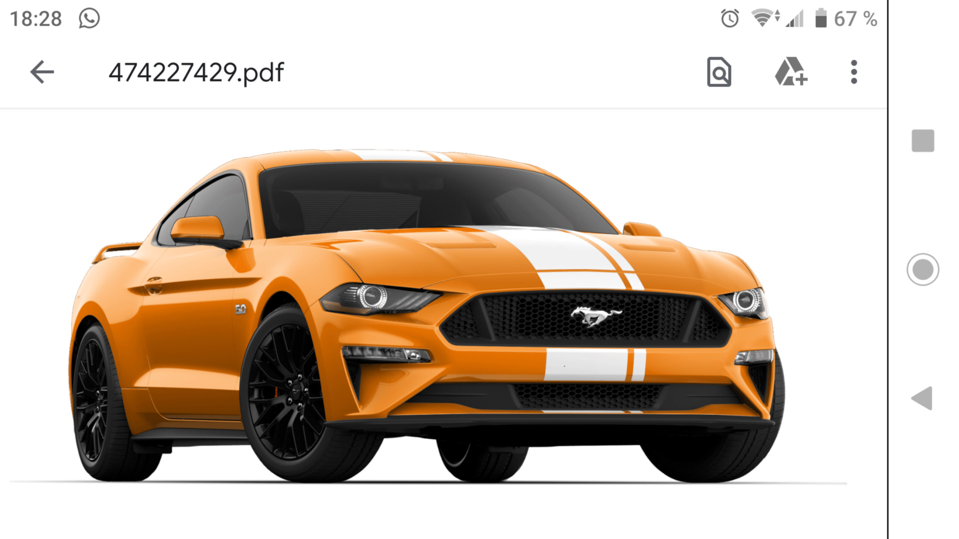 ЦВЕТ — Ford Mustang (6G), 5 л, 2018 года | визит на сервис | DRIVE2